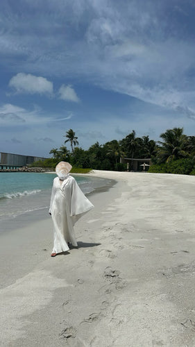 Blazer Shawl Kaftan White PRE ORDER 2-5DAYS