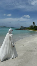 Load image into Gallery viewer, Blazer Shawl Kaftan White PRE ORDER 2-5DAYS