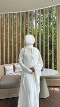 Load image into Gallery viewer, Blazer Shawl Kaftan White PRE ORDER 2-5DAYS