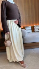 Load image into Gallery viewer, Brown Balloon Dress PRE ORDER 2-5 DAYS DELIVERY