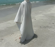 Load image into Gallery viewer, Blazer Shawl Kaftan White PRE ORDER 2-5DAYS