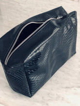 Load image into Gallery viewer, Black Python Bag